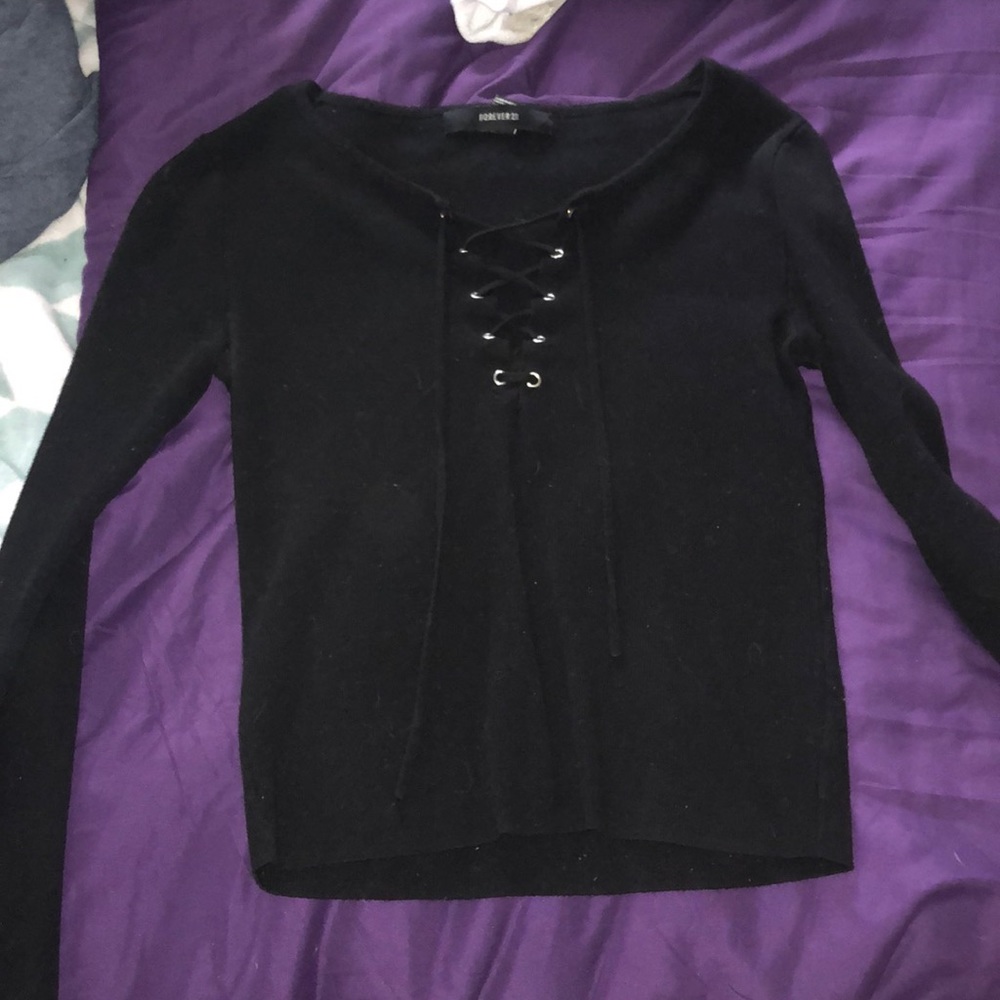 Cross cross black long sleeve